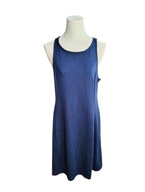 Vintage Old Navy Deep Navy Blue Classic Sleeveless Summer Dress Size Large